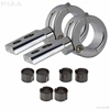 360 Chrome Universal Mounting Bracket Kit, Fits 0.75" | 1" | 1.125" | 1.25" Bars 